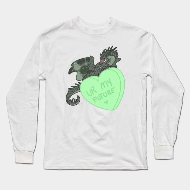 Moonwatcher Candy Heart Long Sleeve T-Shirt by IceOfWaterflock